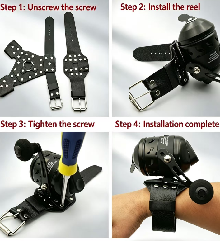 Luxury slingshot fishing reel set